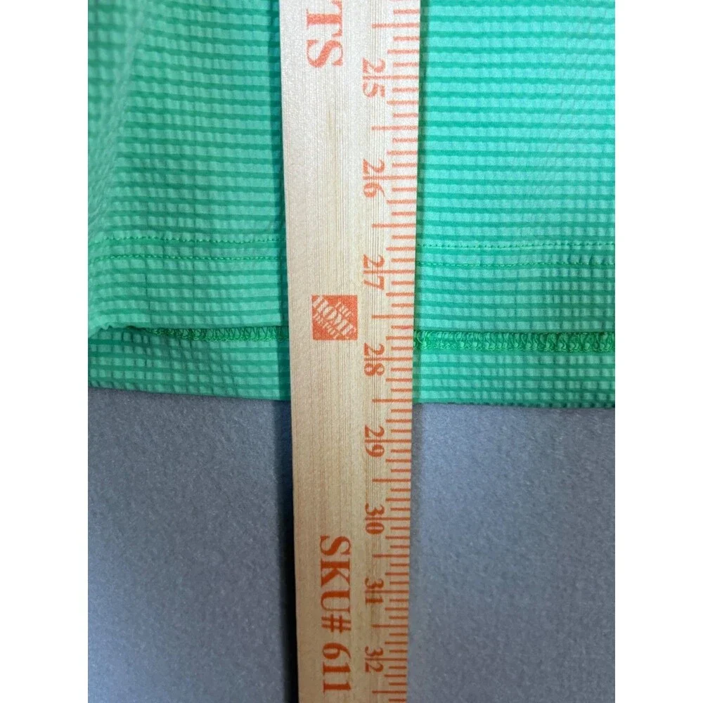NWOT Mizzen Main Versa Polo Mens M Light Green Textured Golf Beach Resort Aloha - Picture 6 of 8